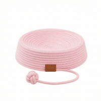 Pet Bed with Toy Ball Breathable Woven Cat Nest Scratch-Resistant for Kittens