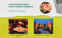 Koi Fish Lantern Outdoor Waterproof Decorative String Lights