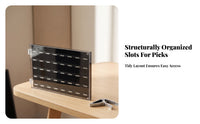 Collectible Guitar Pick Display Case | Clear Acrylic Construction, Guitar Pick Display Box, for Tabletop