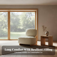 sleeklow-stance Wooden Frame Armchair Japanese-Influenced & design ground-hugging Armchair Minimalist Design Lounge Chair for Home Decorators, Adults, Living Room, Office