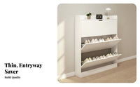 1 Footwear Organizer Space-saving Shoe Storage Cabinet Large Capacity Flip-down Drawers Stable Construction Suitable for Apartment Dwellers Homeowners Hallway Behind the Door