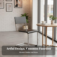 S-Shaped Chair Ergonomic bend Indoor Seating Space-Saving for Cafe, Dining Room