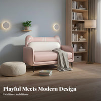cumulusShaped Mini Sofa Kid-Sized children's Furniture Soft and Comfy Modern Look for Toddlers, Nursery