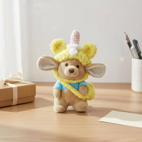 Soft Toy Keychain Ideal Gift Soft Toy Doll Cute Design Standing Animal Doll for Girls, Kids, Desk Decoration, Backpack, Car Interior