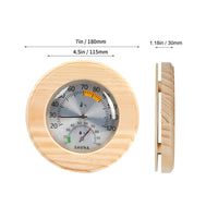Sauna Thermometer and Hygrometer Easy-to-Read for Spa