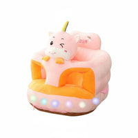 Plush Creature Sit-up Trainer Upright Seating Support Toddler Sofa for Living Room