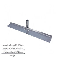 Bolt-Fastened Head Raised Edges Metal Garden Rake Cylindrical Socket