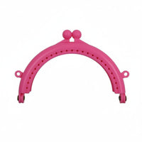 Macaron Colors 8.5cm Arc Bag Frame Candy Colored Half Round Purse Clasp Multi-Color Plastic Kiss Lock Frame Lightweight for DIY Enthusiasts, Crafters