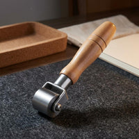 Leather Border Roller Wooden Handle Leather Seam Roller Tapered Grip