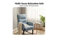 Adjustable High-Spine Recliner Foldable Design Adjustable Spine Rest Lounger Multi-Functional Space Saving for Balcony