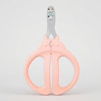 Nail Clippers for Professional Dog Grooming, Stainless Steel Nail Clippers for Small Animals, Non-Slip Pet Grooming Set, 2-Pack in Pink