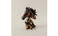 Horse Head Sculpture Resin Figurine Equestrian for Wine Cabinet, Art Collectors