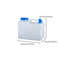 Water Container Jug with Spigot Rectangular Portable Water Tank Easy to Clean for Journeyers