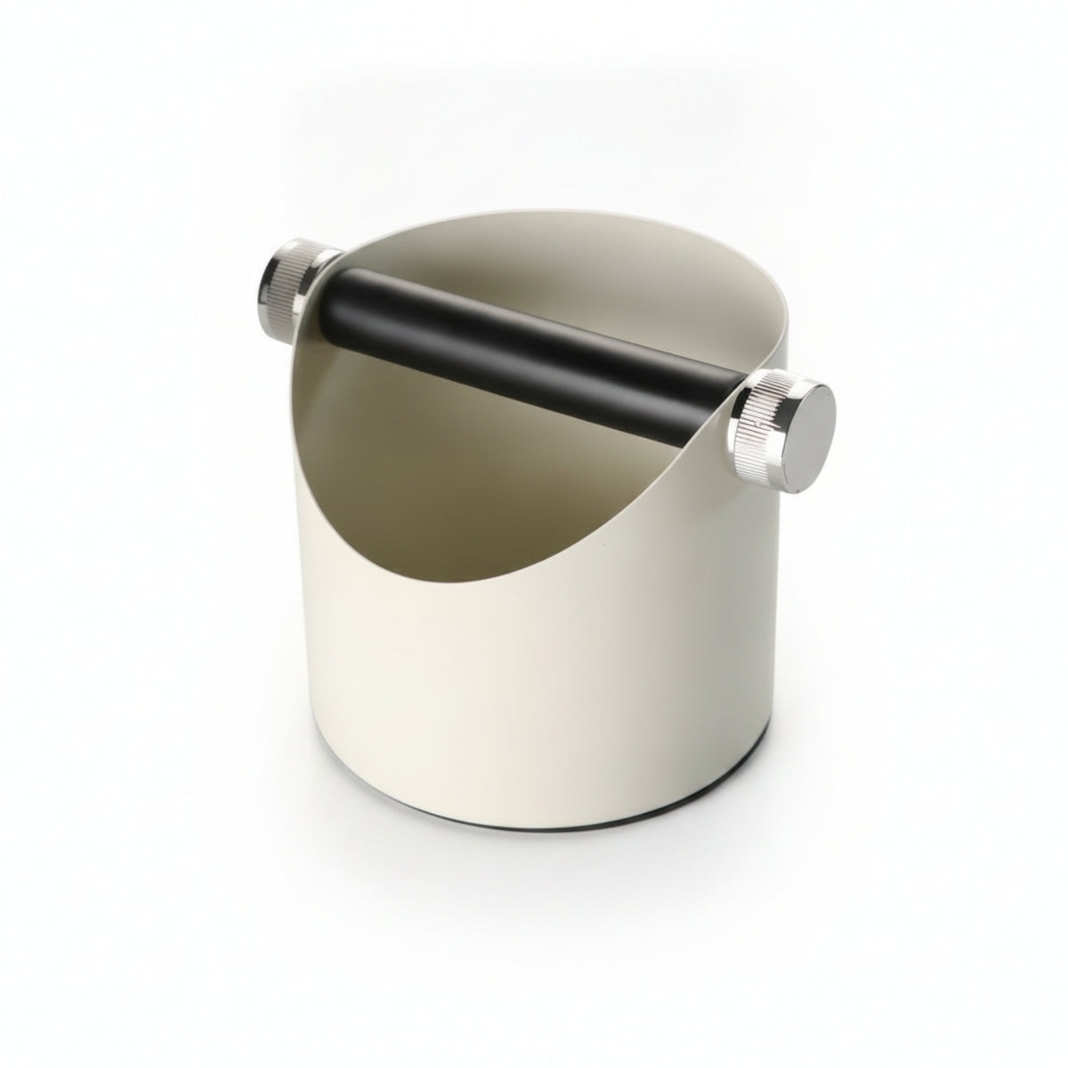 Coffee Knock Box Stainless Steel Knock Box Container Horizontal Knock Bar Espresso Grounds Container Matte Finish Suitable for Barista Office
