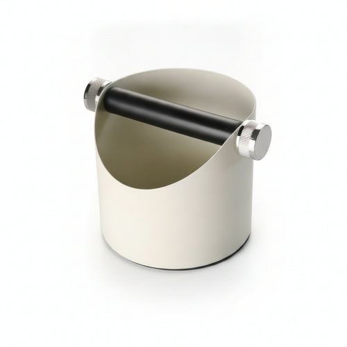 Coffee Knock Box Stainless Steel Knock Box Container Horizontal Knock Bar Espresso Grounds Container Matte Finish Suitable for Barista Office