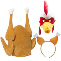 Turkey Child Costume Hat for Halloween Thanksgiving - Plush Rooster Hat