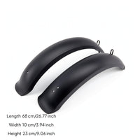 2 Pieces Lightweight Cycle Mudguard with Mounting Hardware Curved Oversized-Tire Bike Fenders Plastic Oversized-Tire Tire Mudguard Easy to Install for Commuters, Wet Streets, Muddy Commutes, Snowy Paths