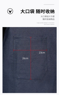 Denim Apron Cover Long Sleeve Anti-oil Protective Workwear for Factory Men and Women