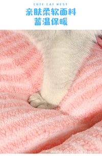 猫窝冬季保暖两用宠物沙发窝睡垫可以水洗非封闭式四季通用小狗床