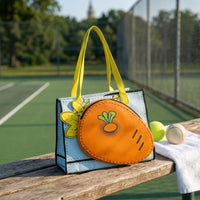 Two-wayCarry Tennis Tote Bag Multi-Functional Badminton Racket Bag Spacious Stylish for Practice Sessions