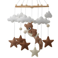 Nordic Cartoon Felt Cloud Mobile Hanging Decoration for Baby Crib