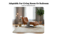 Light Luxury aesthetic Upholstered Chaise Reclining Form Adjustable spine supportrest Chaise Morelaxrn relaxsign Lounge Chair plush-textured Fabric for Homeowners, Rearelaxrs, Adults, Balcony, Living Room, Bedroom, Home Office