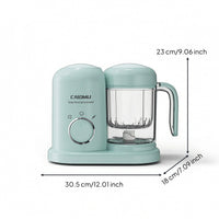 Compact Infant Food Steamer and Blender Electric Infant Food Blender and Steamer Rotary Control Latex-without Latex for Kitchen