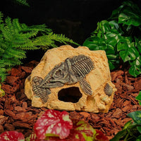 Resin Aquarium Rock Cave Decorations and Reptile Hideout, Aquatic Tank Decorations for Turtles, Aquatic Tank Ornaments for Snakes