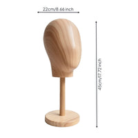 Hat Display Stand with Wooden Base Tabletop for Retailers