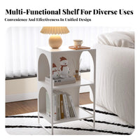 3-Tier S-Shaped Shelf Multi-Functional Side Table adaptable Use for Homeowners