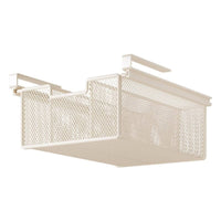 Under Shelf Hanging Storage Bin Ventilated Undershelf Wire Basket Space Saving
