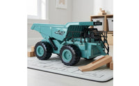 Self-Unloading Excavation Dump Truck Toy Rugged Wheels Die-Cast Dump Truck Thick Tire Pattern Detailed Cab