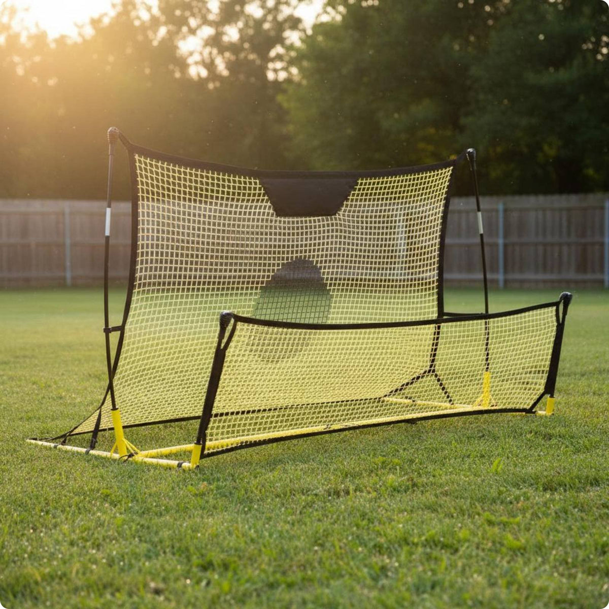 Indoor Outdoor Use Portable Football Rebound Net Folding Soccer Rebounder for Backyard