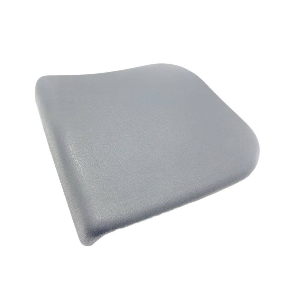 Bathtub Pillow with PU Finish Gray Bath Support Cushion Textured for Adults