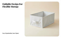 Foldable textile Box fold-flat Design Closet Organizer particulate matterresistant for Dorm Room