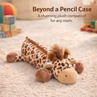 Cute Animal Pencil Case, Large Capacity Stationery Organiser Bag, Pouch for Kids & Students, Dog Shape Pencil Bag, Aesthetic Stationery Storage