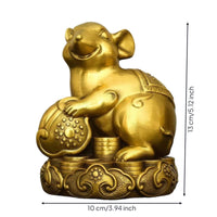 Astrological Figurine Gold-Toned Tabletop Ornament Compact for Shelf, Collectors