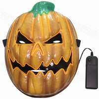 Halloween Pumpkin Head LED Light-Up Mask