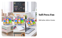 12 Pieces Silicone-Style Dumpling Squishy Toy Display Box Cartoon Face Squishy