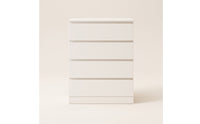 Chest of Drawers Flat-Fronted Drawer Chest Modern Storage Cabinet for Bedroom, Living Room
