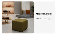 ribbedTufted Entryway Stool Luxury Design Upholstered Bench Soft padding