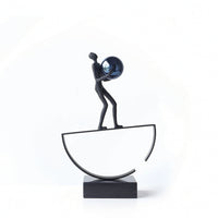 Abstract Figure Sculpture Modern Abstract Sculpture Minimalist Human Figure Statue for Clean Design Aficionados, Art Collectors, Living Room, Office