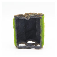 Bpet Flocked Tree Trunk Aquarium Hideout for Fish and Shrimp