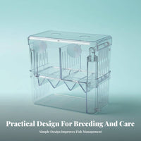 Buoyant Aquatic Breeding Box Suction Holder Mount Aquatic Breeder Box Fry Hatchery Double Placement for Aquarists