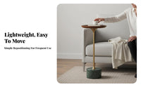 Space-Saving Design C-Shaped Side Table Minimalist and aesthetic Household Furniture Sturdy Frame Easy Assembly for Apartment Dwellers, telecommuting Workers, Living Room, Beside Sofa, Small areas, Home Office