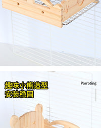 Wooden Bird Bed for Parrots and Budgies