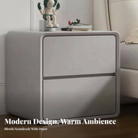 Drawer Nightstand Minimalist design 2-Drawer Nightstand Multi-Purpose for Adults