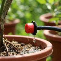 Automatic Drip Irrigation System Kit, Micro Garden Watering for Allotment Equipment, PVC Hose & Drippers for Potted Plants, Vegetable Patch