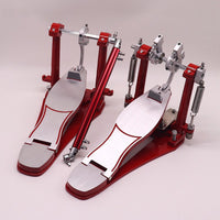 Red Double Bass Drum Pedal for Drum Set