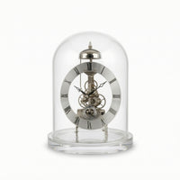 Clock with Clear Dome Mechanical-Style Skeleton Clock Transparent for Collectors, Office